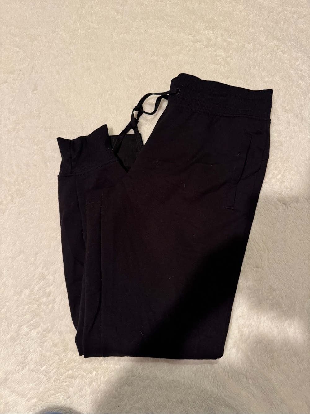 Black Drawstring Jogger Pants